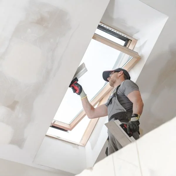 worker smoothing paint on the wall lehi ut
