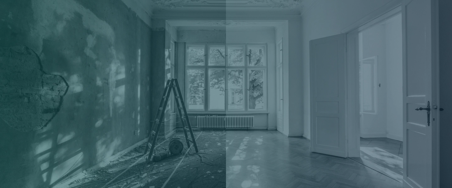 before and after of house restoration lehi ut